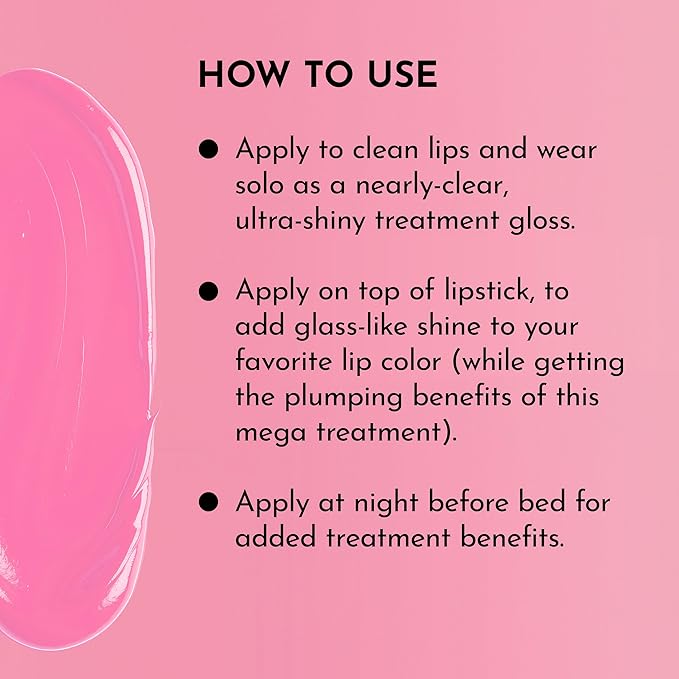 Lawless Forget the Filler Lip Plumping Line Smoothing Gloss - Strawberry Popsicle - Premium Volumizing Lip Gloss with Natural Ingredients Designed to Plump, Firm, and Hydrate Lips 0.11 oz