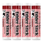 Dr. Hess Original Udder Stick SPF Lip Balm, Soothing Moisturizer Sun Screen Balm for Dry Lips with Jojoba, Beeswax & Shea Butter, Total Lip Care, Hydration & Repair, Cherry Flavor, 4 Pack
