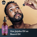 Natnique Organic Jojoba 4oz – USDA Certified, Cold Pressed, Unrefined & Hexane-Free – Pure Moisturizer for Hair Growth, Face, Skin, Beard, Scalp, Nails & Cuticles – Natural Facial, Body & Massage Care