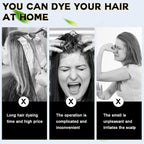 IIIMEIDU Hair Dye Shampoo 3 in 1 for Grey Coverage, Herbal Ingredients Shampoo Hair Dye for Women Men 500ml