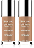 Neutrogena Hydro Boost Hydrating Tint with Hyaluronic Acid, Lightweight Water Gel Formula, Moisturizing, Oil-Free & Non-Comedogenic Liquid Foundation Makeup, 115 Cocoa Color 1.0 fl. oz (Pack of 2)