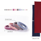 40PCS No Damage Hair Ties for Thick Hair & Ponytail Holders, Hair Elastics for Thick Hair,Nylon Seamless Hair Ties Set(2in Neutral)