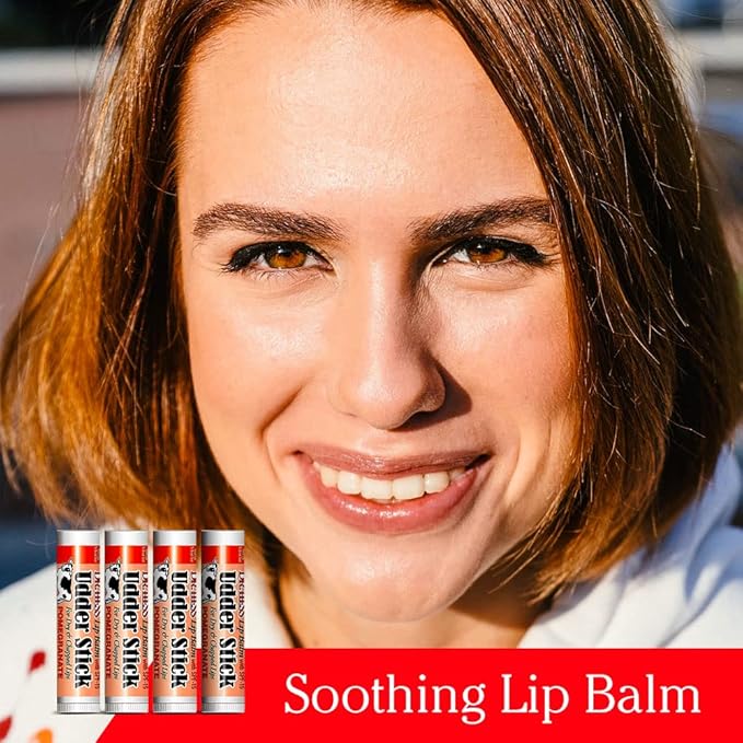 Dr. Hess Udder Stick Lip Balm, Pomegranate, 4 Count