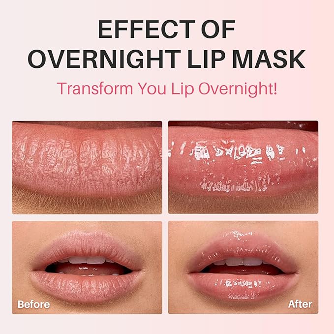 3-in-1 Dual-Color Sleeping Lip Mask Set – Blueberry, Grape & Lemon | Hydration & Repair for Dry Cracked Lips, Infused with Grape Seed Oil and Citrus Extracts for Rejuvenates Lips, 1.26 Fl Oz