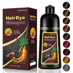 Dark Coffee Hair Dye Shampoo 3-in-1, 100% Gray Hair Coverage in Minutes, Instant Brown Shampoo Hair Dye, Herbal Hair Color Shampoo for Women & Men, Coloring Shampoo for Dyeing Gray, 16.9 Fl Oz