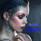 Go Ho Red and Blue Body Glitter Set,Singer Concerts Face Glitter Gel Makeup,Holographic Long Lasting Chunky Sequins Glitters for Eye Lip Hair Nails,Festival Rave Accessories,Blue&Red