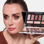 OFIR Shimmer 12-Shade Eyeshadow Palette | Buildable Pigment Adds Depth | Talc Free Eye Shadow Palette Makeup | Lightweight Powder Enhances Radiant Looks (Earthy Tones)