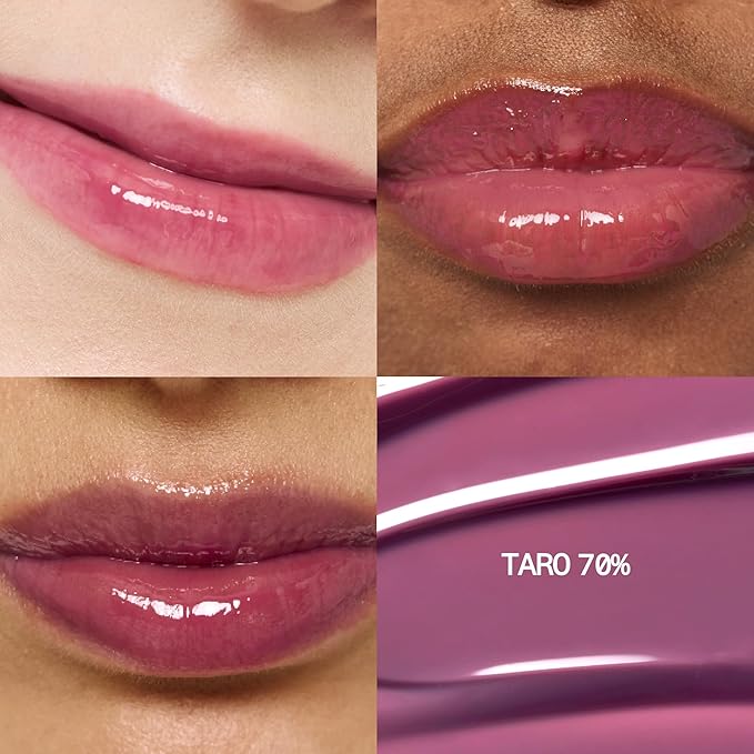 fwee 3D Voluming Gloss 70% (Rich) | Taro 70% | High Shine, Non-Sticky Lip Gloss for Makeup | Long-Lasting, Moisturizing Gel Formula | 30%, 70% Pigment Options | Stocking Stuffers | 5.3g