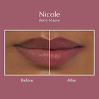 Thrive Causemetics Impact-FULL Smoothing Lipstick, Moisturizing Lip Makeup Essential with Vitamin E, Lightweight Creamy Lipstick for Women, Long Lasting, Vegan, Shade Nicole (Berry Mate)