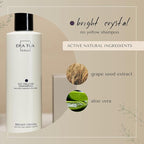 No-Yellow Toning Purple Shampoo for boland hair | Neutralizes Yellow Tones in Blonde, Silver & Bright Crystal Highlighted Hair | Dutch Made & Formulated | Jasmine & Rose Scent | 750 ml