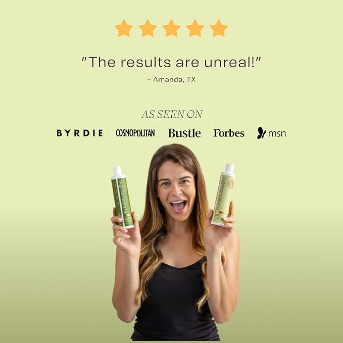 Ingreendients Non Toxic Vegan Volumizing Shampoo with Organic Ingredients For Fine Hair - Strengthening Barley Protein and Chia Seeds, Color Safe, Paraben & Gluten Free, Silicone & Sulfate Free