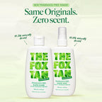 The Fox Tan Fragrance-Free Originals Bundle, Tanning Accelerators For Deeper Tans, Creates Flawless Tan Skin, Vegan & Cruelty-Free, 120mL (2 Products)