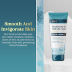 Envy Hyaluronic Acid & Salicylic Acid Face Scrub - Hydrating, Moisturizing & Anti-Aging Facial Exfoliating Scrub - Dermatologist Tested, Clean Beauty for All Skin Types - 6.76 Oz