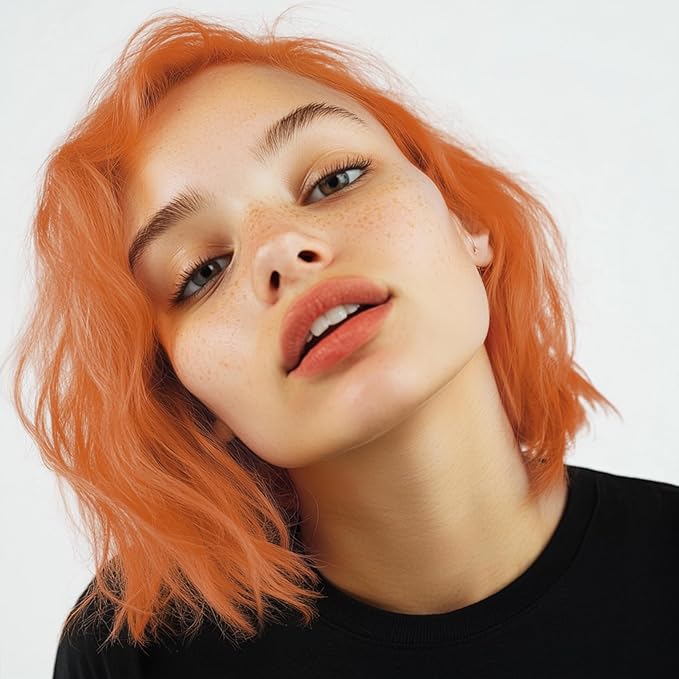 Orange Hair Spray Color Temporary, Hair Color Spray 1-Day Hair Dye Colored for Kids Women Men, Hair Wax Color Washable, Hair Paint for Halloween Party Fast-Drying, Non-Sticky 4.06 Fl Oz