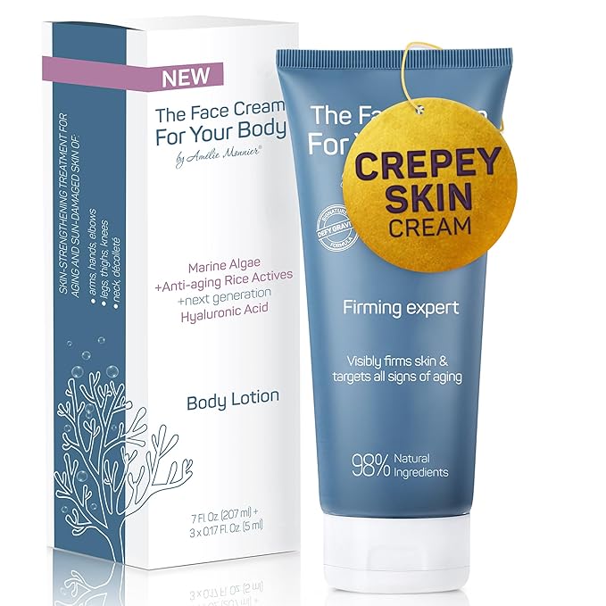 Crepe Firming Advanced Cream - European Hi-tech Skin care - Hyaluronic Acid in the 50-3000 kDa Molecular Spectrum - Tightening & Lifting Collagen Repair Treatment - Best for Body, Face and Neck 7.5 oz
