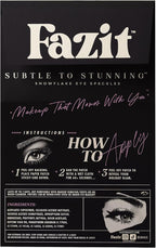 Fazit Makeup Patches - Snowflake Eye Speckles - Glow Up Make-Up Patches - Cute Glitter Makeup Accessories for Women - Cosmetic Glitter for Face