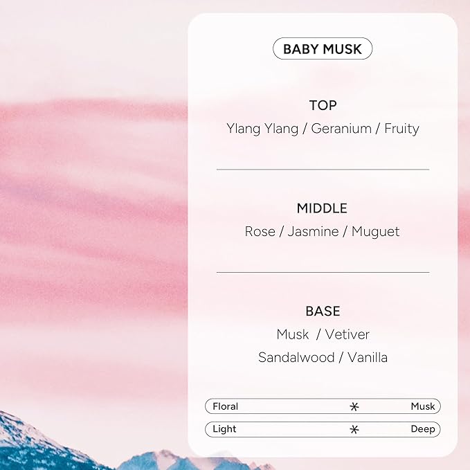 2-in-1 Korean Hair Perfume Oil & Serum with Moroccan Argan Oil & 12 Amino Acids for Dry, Damaged, Glass Hair Shine & Frizz-Control – Paraben & Alcohol-Free – Baby Musk, 100ml / 3.38 fl oz