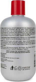 CHI for Dogs Tearless Puppy Shampoo - Gentle Dog Wash for Young Coats - Best Mild Formula for Puppies - Sulfate and Paraben Free - pH Balanced - Made in USA, 16 Fl Oz
