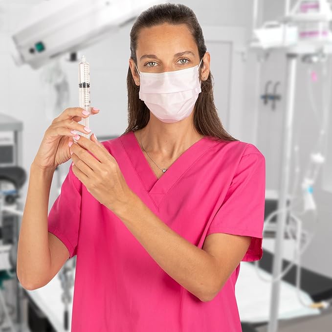 HALYARD Pink Level 1 Procedure Mask with Earloops, 57578