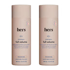 hers Full Volume Shampoo, 2 Pack - Volumizing Shampoo for Women with Biotin - Adds Lightweight Volume, Shine & Bounce - Coastal Cedar Citron - 2 x 6.4 fl oz