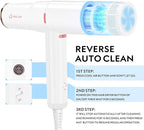 Hair Dryer, IG INGLAM Professional 110,000 RPM High Speed Blow Dryer, Negative Ion Low Noise 3 Heat Settings & 3 Speed & Cold Settings, Lightweight for Travel Home Salon Ionic Hair Dryer