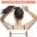 100PCS Hair Tie, 4MM Elastic Hair Ties No Damage Ponytail Holder for Women, Men and Girls (4mm Beige Blonde)
