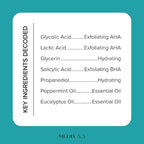 MEDIX Glycolic Acid + Lactic Acid Exfoliating Body Wash Gel | KP Bump Eraser | AHA Exfoliant Skin Care Body Cleanser | Keratosis Pilaris & Acne | Foaming Face Wash, 3 Fl Oz Travel Size, 3-Pack