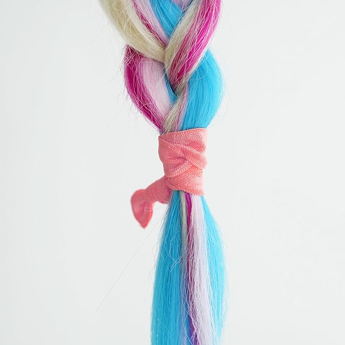 MEEDEE 100 Pack Light Pink Ouchless Elastic Hair Accessories - No Crease Soft Ribbon Knotted Ties, No Damage Ponytails, Yoga Bracelets for Women