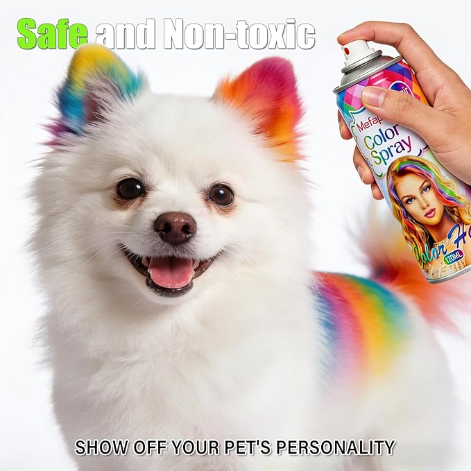 Purple Hair Spray Temporary Hair Color Spray for Kids Women Men, Washable One-Time Use Hair Color Wax Dye, Hair Coloring Natural Hair Style Gel for Christmas Party,Cosplay(Purple 120ML)