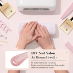 CANNI 6pcs 9ml Jelly Nude Pink Gel Nail Polish Set- Neutral Transparent Pink Colors Gel Polish Kit, Soak Off LED Nail Gel Manicure Kit DIY at Home Salon Gifts for Women Girls