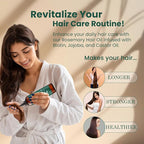 Natural Riches 100% Pure Premium Rosemary Oil For Hair Growth Infused With Biotin & Vitamin E Jojoba & Castor Oil Hair Strengthening Treatment | Nourishing & Volumizing | Non GMO Verified 8 Fl oz.