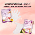 Epielle Moisturizing Hand Mask 6 Pairs, Soften with Sunflower Seed Oil & Vitamin E, Deep Moisturizing Gloves for Dry, Cracked Hands, Self Care Gifts for Women, Spa Kit, Stocking Stuffers