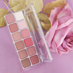 AMY'S DIARY 12Color Light Pink Purple Eyeshadow Palette, Long-Lasting, and Highly Pigmented. Elevate Your Eye Makeup– Unleash Your Unique Style (10#)