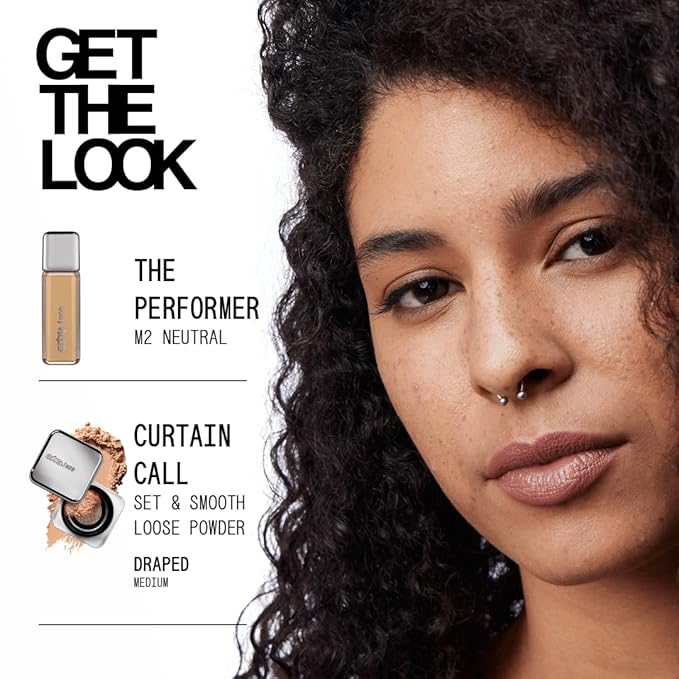 about-face THE PERFORMER Skin-Focused Foundation M2Neutral – Medium Coverage, Long-Wear, Breathable & Buildable Base – Clean, Vegan, Hydrating Formula with Blue Agave & Chlorella – 1.08oz