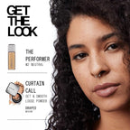 about-face THE PERFORMER Skin-Focused Foundation M2Neutral – Medium Coverage, Long-Wear, Breathable & Buildable Base – Clean, Vegan, Hydrating Formula with Blue Agave & Chlorella – 1.08oz