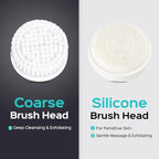 COSLUS Face Scrubber Facial Cleansing Brush: 2 Speed Adjustable Face Cleansing Brush for Sensitive Skin, Beard Care - Deep Cleansing & Gentle Exfoliating, Portable for Travel & Shower, for Men Teens