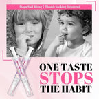2 Packs Nail Biting Treatment for Kids Stop Biting Pens Prevention Thumb Sucking Deterrent Nail Polish Fast Dry Long Lasting Non Toxic Natural Nail Care Pen for Children Teens Adults Biters(10ML)