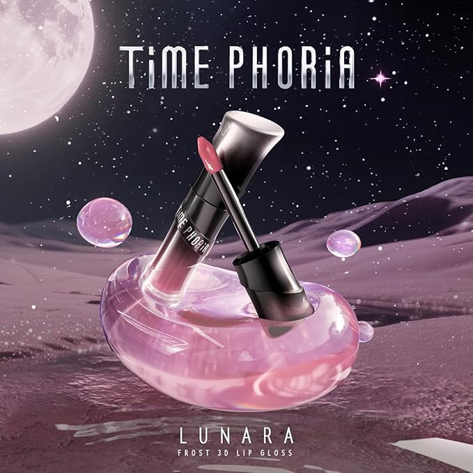 LUNARA FROST 3D LIP GLOSS - Plumping High-Shine Gloss with Hyaluronic Acid | Non-Sticky Glassy Finish | Cooling Sensation | 24H Hydration | Instant Volume Effect (03 SELMIRA)