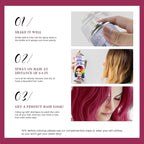 Pink Hair Spray, Hair Color Spray 1-Day Hair Dye Colored for Kids Women Men, Hair Wax Color Washable, Hair Paint Halloween Fast-Drying 4.06 Fl Oz