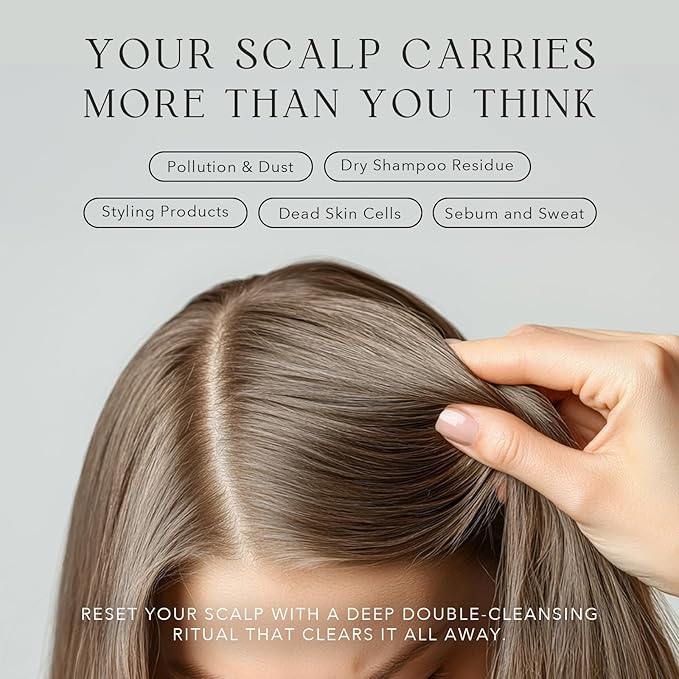 Kiwabi Root Beauté Deep Sea Scalp Treatment – Scalp Detox Treatment Gel With Mineral-Rich Deep Ocean Water, Sea Salt & 10 Marine Botanicals – Hair Build Up Remover for Sensitive Scalps (90ml)