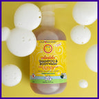 California Baby Calendula Baby Shampoo + Baby Wash | 100% Plant-Based | Soothing Lavender Body Wash Sensitive Skin | Hypoallergenic | 251 mL / 8.5 oz