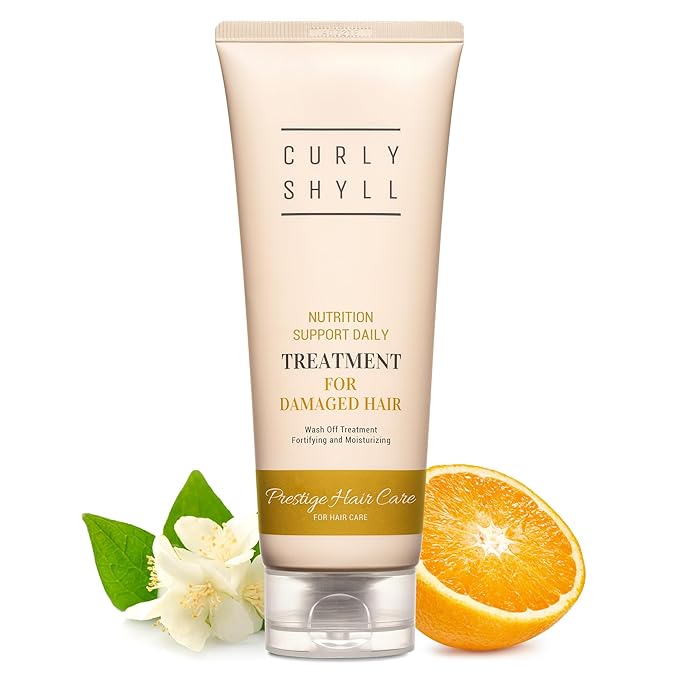 CURLYSHYLL Nutrition Support Daily Treatment | Moisture-Rich Hair Conditioner with Natural Oils & Betaine | Daily Care for Damaged Hair | 250ml