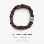 Clementine Sleepwear Organic Silk Scrunchie Set Ice Cream | 8 Skinny Scrunchies Made with GOTS Certified Silk for Frizz-Free Styling and Gentle Hair Care