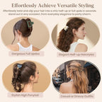 8 PCS Medium Hair Clips for Women Girls - 2 Styles Rectangle and Double Row Teeth Small Claw Clips for Thin/Medium Thick Fine Hair, Matte Non-slip Strong Hold Jaw Clips, Chic Colors