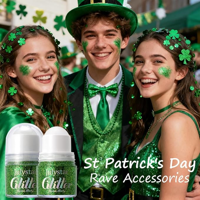 Roll-on Face Body Glitter Gel for Women Kids, Holographic Chameleon Color Glitter Gel Long Lasting Shimmer Makeup for Singer Concerts Music Festival Halloween Rave Accessories (#6 Firefly Foorest)