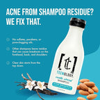 Teenology Teen Shampoo – Avoid Acne Breakouts, Non-Comedogenic, For Dry & Oily Scalps, Sulfate & Paraben Free, Natural Botanical Extracts, for Clear Skin & Healthy Hair, 16 oz – (Vanilla Almond)