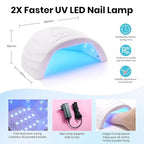 Beetles Gel Nail Polish Kit with U V Light, 100 Colors Gel Polish 133 Pcs Nail Stuff Kit for All Seasons with Base and Matte&Glossy Top Coat Infinite Inspirations Soak Off Gifts for Women Girls Teen