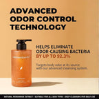 Persimmon Body Wash for Odor Control – Korean Persimmon Extract, Natural Deodorizing Cleanser, Sulfate-Free & Gentle, pH Balanced for Sensitive Skin, 24-Hour Freshness (17.63 oz / 500g)