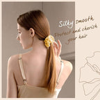 OLESILK 100% Mulberry Silk-Scrunchies for Hair Sleep, Women Grils Silk Hair Ties for Frizz & Breakage Curly Hair, No Damage, Elastics Ponytail Holder, 3 Pack