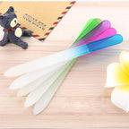 6 Pack Glass Nail File with Case, Crystal Fingernail Files Set, Double Sided Finger Nail Files, Professional Manicure Nail Care for Women, Christmas Gifts Stocking Stuffers